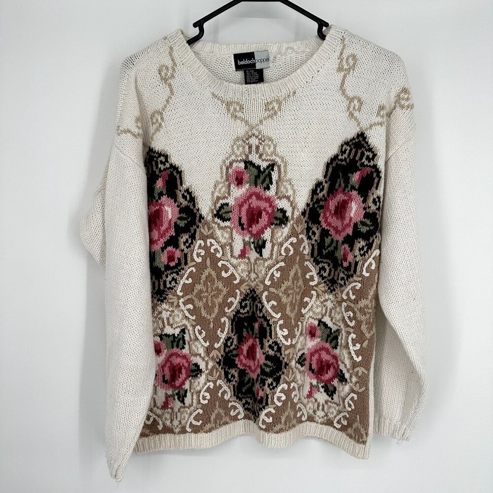 Beldoch Popper Vintage Croquette Granny core Sweater Size Large
